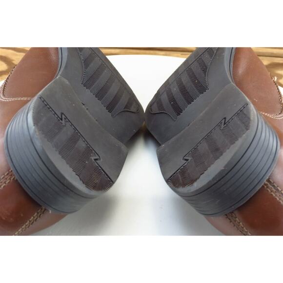 Clarks Shoes Sz 9.5 M Brown Derby Oxfords Leather‎ Men 14885 - Picture 8 of 9